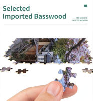 Rompecabezas De Madera 1000 Piezas Para Adultos Paisaje Japonés Con Sakura Juego Familiar Regalo De Navidad Escena Bonita - details 1
