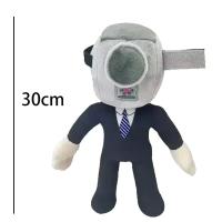 Muñeco De Peluche Skibidi Toilet Clockman Titan TV Man Speakerman Juguete De Horror Para Niños Regalos De Cumpleaños Y Navidad Material De Algodón PP Relleno - details 9