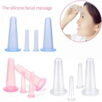 4PCs tazas de masaje facial de silicona Dispositivo de ventosas, juego de ventosas faciales - details 3