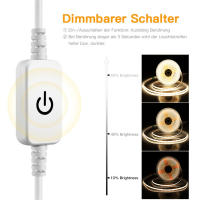 Tira De LED COB 5V USB Dimmable Con Interruptor Táctil Para Iluminación De Armarios De Cocina 1/2/3/5M Blanco/Cálido Blanco - details 1