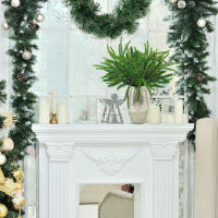 Rama De Pino Artificial Norfolk Suave Y Real Para Decoración De Navidad En Hogar Y Salón De La Chimenea Y Mesa - details 4