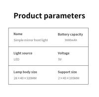 Lámpara De Mesa LED 32cm Recargable Con Imán Luz De Lectura Tricolor Dimmer Para Armario Armario De Noche Luz De Pared Moderna - details 12