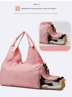 Tote gym bag separación mojado y seco Bolsa de viaje multifuncional ligero con compartimento para zapatos gran capacidad Bolsa de Yoga de moda - details 5