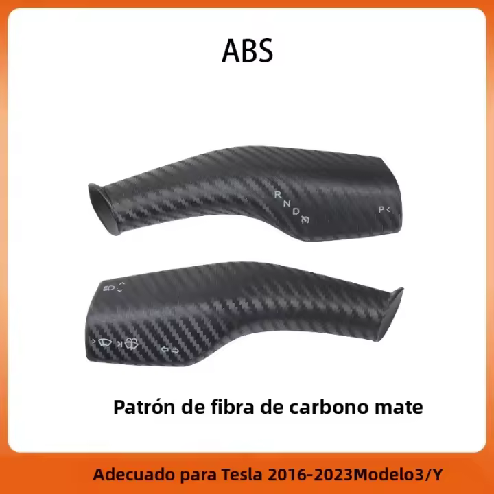 Cubierta De Cambio De Marchas Para Tesla Model 3 Y Protección Del Manillar De Volante Cubierta De Knob De Fibra De Carbono Accesorio De Automóvil - 1