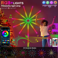 LED Strip Lights Firework Smart Con Control Remoto Y App Sincronización Con Música Para Decoración De Habitaciones Y Fiestas Navideñas - details 1