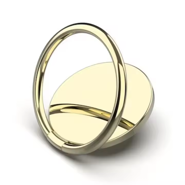 Soporte De Teléfono Móvil De Lujo En Metal Con Rotación De 360 Grados Accesorio De Anillo Para Dedo Soporte De Metal Para Coche Universal - 1