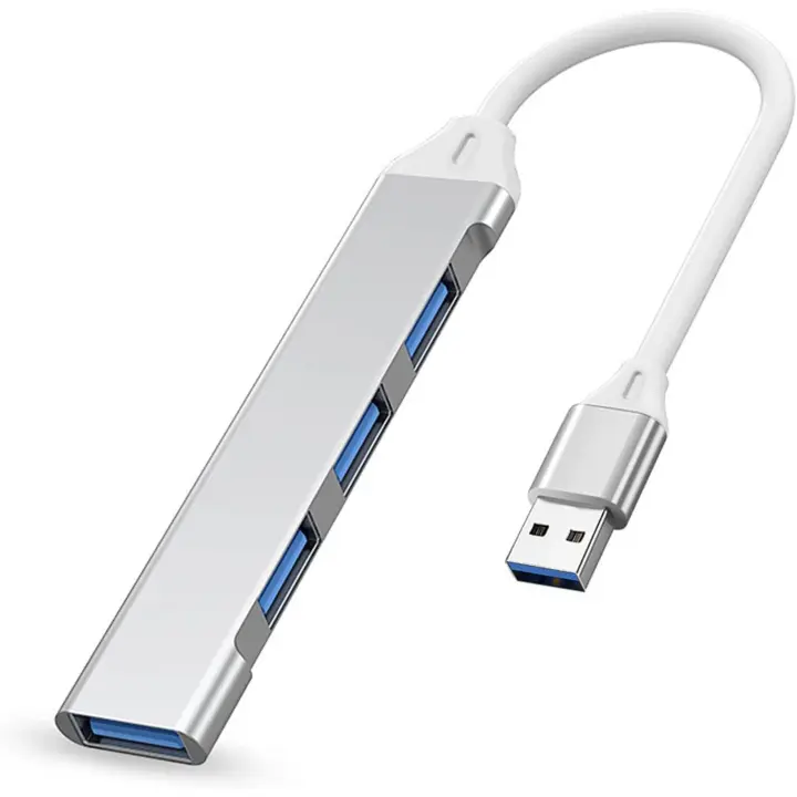 USB a 4 Salida USB 3.0 HUB,Ladron USB 3.0 Alta Velocidad 5 Gbps, Multipuerto USB 3.0 para PC Plug & Play, Concentrador de Puerto USB 3.0 a Varios Salidas USB 2.0 1.1 para Mac OS Windows Play HDD - 1