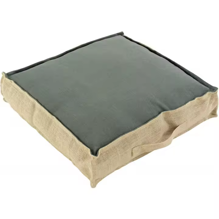 Cojines de Suelo Yute 45x45x10cm Uso Interior y Exterior - 1