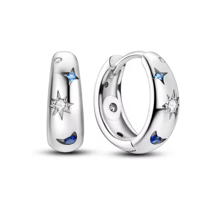 Pendientes de AO de plata 925 para mujer con zirconia joyería de moda regalo original eardrop - 1