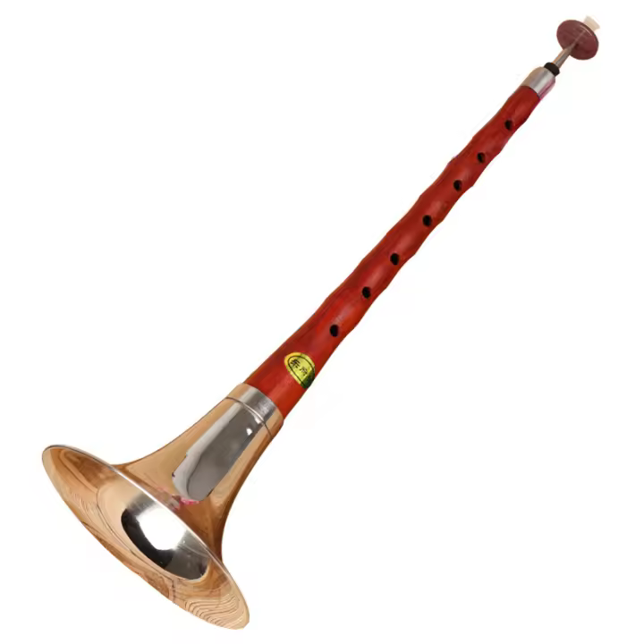 Suona De Alta Calidad Instrumento Musical Folclórico Chino Flauta G D F Color Rojo Diseño De Agujeros Abiertos - 1