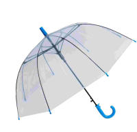 J.S ONDO Paraguas Infantil Transparente, paragua liso sin dibujo,Largo 50 cm Alto Material Plástico Estructura de Fibra 8 Varillas 68 cm Ancho con forma de cúpula con silbato - details 11