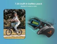 Bicicleta Electricos Adultos Plegable Freestyle KuKirin V1 Pro con neumáticos 20 ", BateríA De Bicicleta EléCtrica 48V 7.5Ah motor 350W, velocidad máxima 45km/h, autonomía 45km, carga máxima 120kg, freno disco dual + freno eléctrico con cesta delantera - details 11