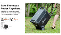 FOSSiBOT F3600 Pro Estación de energía portátil, batería LiFePO4 de 3840Wh, expansión máxima de 11520Wh, salida de CA de 3600W, carga solar máxima de 2000W, carga completa en 1.5 horas, PD 100W, 13 puertos de salida, linterna LED, UPS, control de aplicaci - details 15