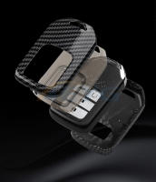 Carcasa De Llave De Coche En Fibra De Carbono ABS Para Honda City Turbo Crider XRV 10th Civic Accord Soporte De Llavero Accesorios - details 6