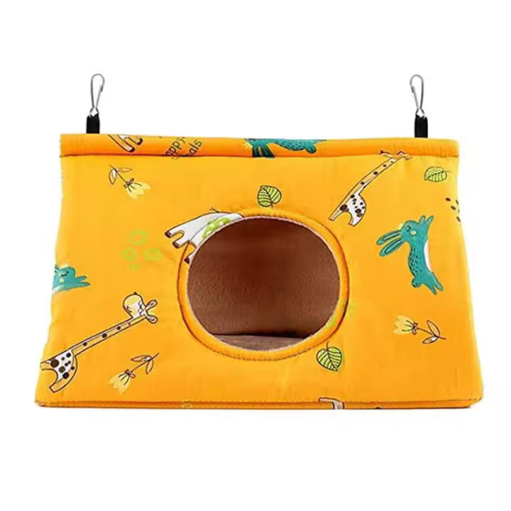 Nido De Pavo Real Peonía Para Periquitos Y Cacatúas Casa De Descanso Invierno Cálido Hamaca Colgante De Peluche Escondite Para Pájaros Accesorios De Jaula - 1