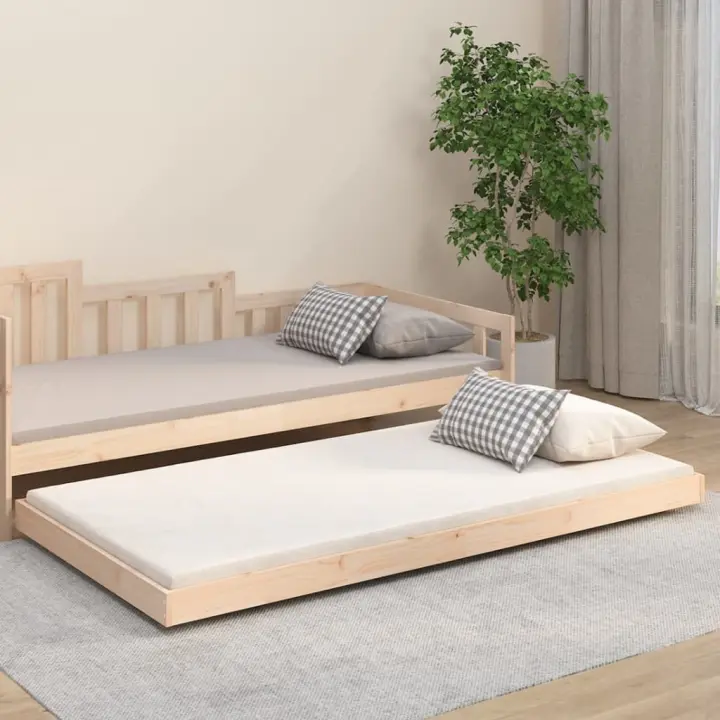 Estructura de cama sin colchón Madera de Pino 90x200 cm - 1