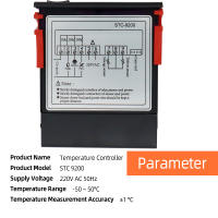 Controlador De Temperatura Digital STC-9200 Termómetro Sensor Higrómetro Relé Termostato Regulador AC 220V DC 24V 12V Para Hogar - details 3