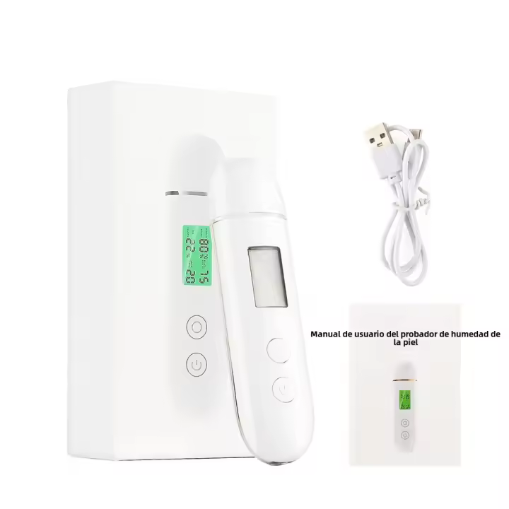 Analizador De La Piel Facial USB Recargable Medidor De Hidratación Y Aceite De La Piel Detector De Fluorescent Agent Tester De Elasticidad De La Piel - 1