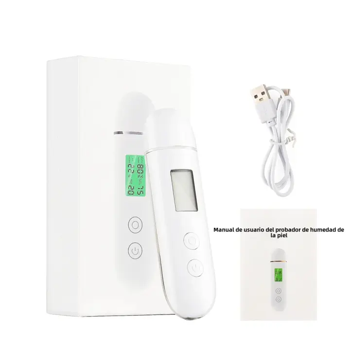 Analizador De La Piel Facial USB Recargable Medidor De Hidratación Y Aceite De La Piel Detector De Fluorescent Agent Tester De Elasticidad De La Piel - 1