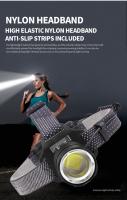 Linterna Frontal LED XHP160 Potente Con Zoom Recargable 3 Modos De Iluminación Para Camping Pesca Senderismo Caza - details 10