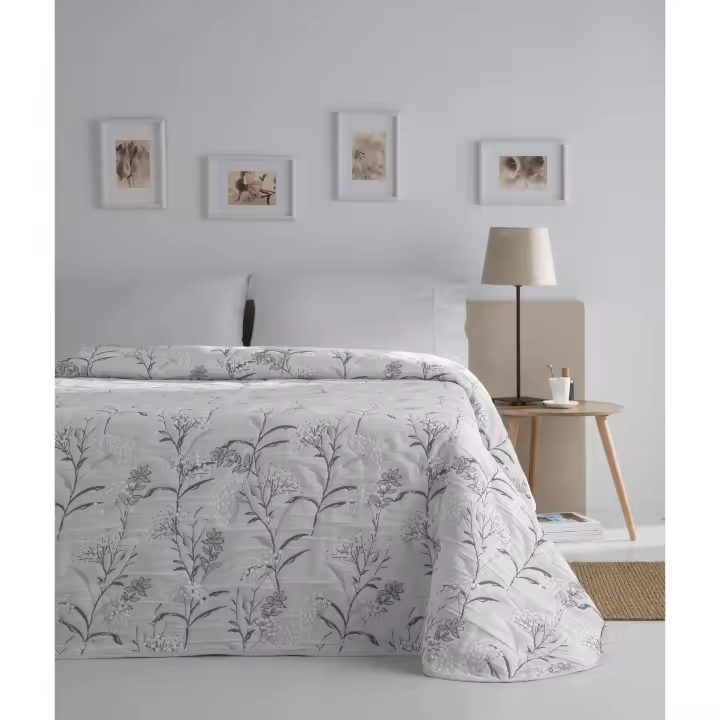 ETHERE MAISON - Colcha jacquard algodón Zurek Gris - 1