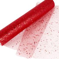Rollo Tul Rojo Tela Tul Carrete Tulle Ancho 15cm Decoración Hogar Navidad Fiesta Manualidades Camino Mesa Envolver - details 0