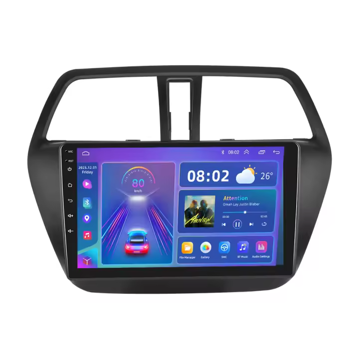 Podofo Radio de coche Android 2 Din para Suzuki S-Cross 2014 Carplay 8+128GB AI Voice WIFI+4G DSP GPS Navegación Multimedia Reproductor de Video - 1