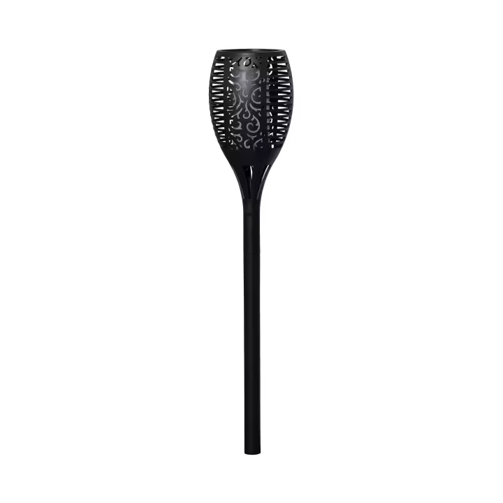 Ledkia Antorcha LED Solar Efecto Llama con Pincho 1W 78cm  Negro - 1