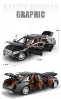 Coche De Colección BENZ E300 E-Class 1:24 Con Techo Estrellado Y Luz Modelo De Metal Sin Batería Para Niños Y Coleccionistas - details 2