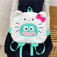 Nueva Mochila De Hombros Kawaii Sanrio Hangyodon Con Diseño De Hello Kitty Y Gato Pequeño De Color Contraste Mochila Versátil Para Adultos Y Adolescentes - details 3