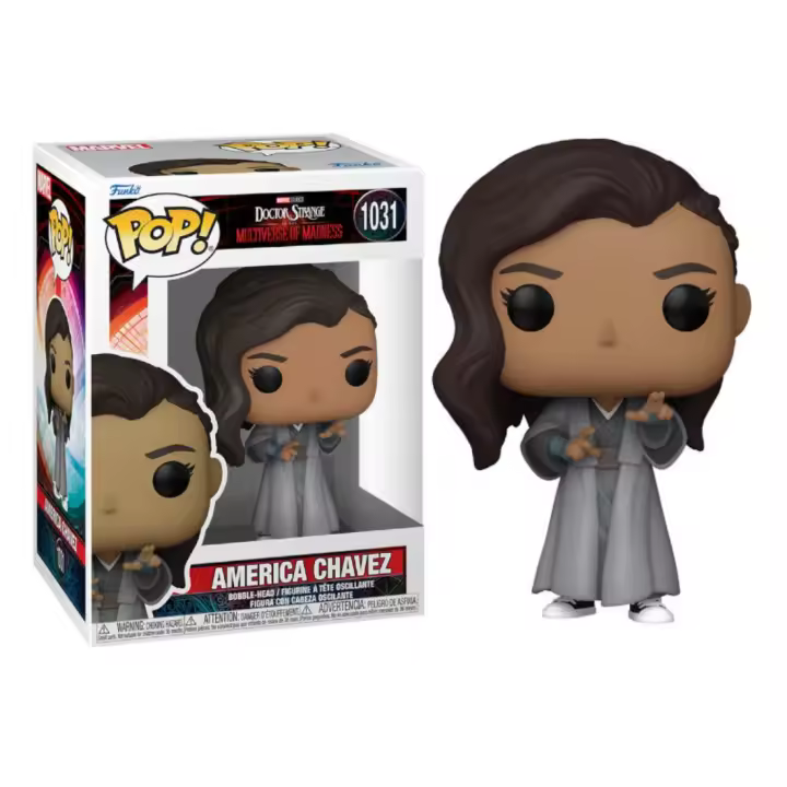 Funko Pop Dr Strange en el Multiverso de la Locura Marvel América Chavez 1031 - 1