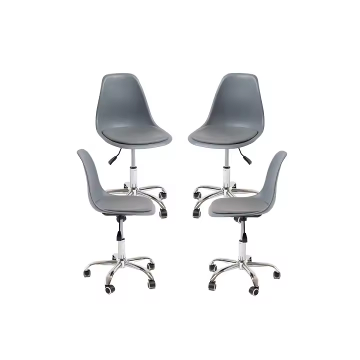 Pack 4 Sillas Dami Office - Gris oscuro - 1