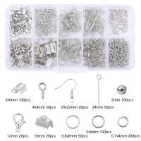 Juego De 10 Cuadrículas De Accesorios Para Joyería Con Anillos Abiertos De Cobre Gancho Para Pendientes Herramientas Para Fabricación De Joyas - details 3