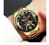 Set De 5 Relojes De Pulsera De Acero Inoxidable Para Hombre DEYROS Moda Calendario Negocios Relojes De Cuarzo Casual Pulsera Collar - details 9