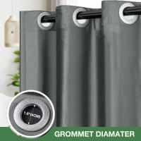 Cortinas De Veludo Aislantes Térmicas Para Puerta Individual Cortinas Colgantes Para Escalera Cocina Sala De Estar Modernas Con Anillos - details 12