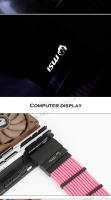 Adaptador De PSU ATX 24Pin Con Conector De 90° Accesorios De Montaje DIY Para MSI ROG AORUS Ensamblaje De Computadoras Negro Sin LED - details 4