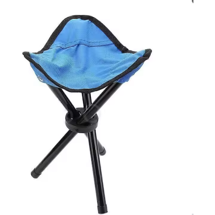 Taburete de camping plegable, Sillas de camping plegable, Asiento de trípode portáthil, Silla de viaje al Aire Libre para acampar - 1