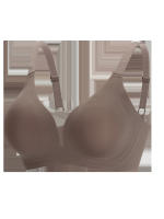 Sujetadores sin aros para mujer, con encaje, escote en V, sin aros, push up, sin costuras, cobertura total, tallas grandes, para uso diario, tallas S-XL - details 1