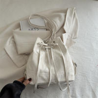 Bolso De Hombro Para Mujer De Cuero PU Con Cordón Y Dos Correas Medio Tote Y Hobo Bolsos De Mano Con Bolsillo Interior De Poliéster - details 1