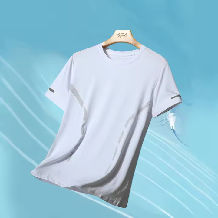 Camiseta De Correr Para Hombre Transpirable Elástica Verano Top De Gimnasio Fitness Corta Deporte Gris Azul Negro Blanco Tallas M-5XL - 1