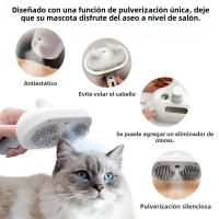 Peine Para Mascotas Con Sprt De Vapor Para Eliminar Pelo Flotante Acero Inoxidable Estilizador Para Perros Y Gatos - details 1