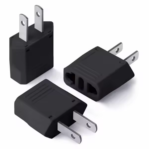 Adaptador de viaje EU a USA 3-pack - 1