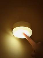 Lámpara Nocturna Redonda Mini LED Dimmable Para Armario Cocina Escalera Iluminación Inalámbrica Para Armario Luz De Alcova - details 0