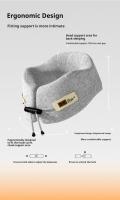 Almohada De Memoria Para El Cuello En Forma De U Almohada Suave De Viaje Con Masaje Para El Cuello Almohada De Cervical Para El Sueño En Avión Cuidado De La Salud De La Cama - details 2