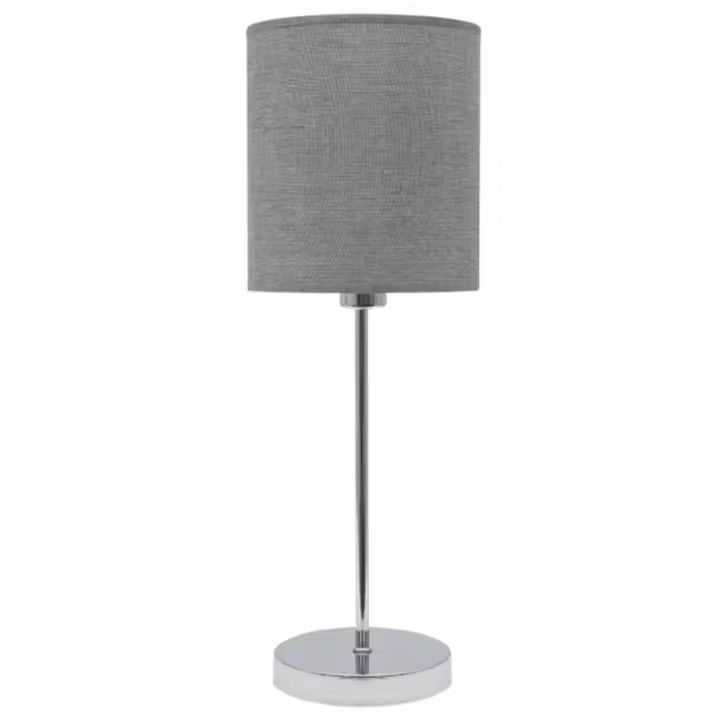 Lámpara de Mesa FABRILAMP Serie Axel Plata 1xe14 - Diseño Moderno - 1