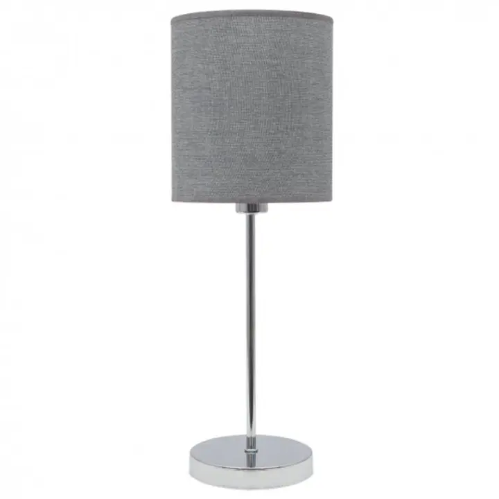 Lámpara de Mesa FABRILAMP Serie Axel Plata 1xe14 - Diseño Moderno - 1