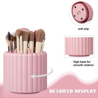 Soporte Giratorio De Maquillaje 360 Con 8 Slots Organizador De Pincel Removible Almacenamiento De Cosméticos Y Porta Bolígrafo - details 8