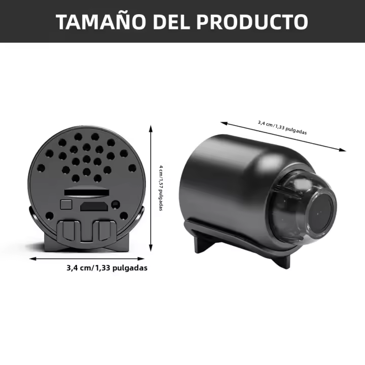 Cámara Mini HD 1080P Con Visión Nocturna IR Y Microfono Integrado WIFI Para Vigilancia Remota En Hogar Tienda Almacen Y Oficina - 1