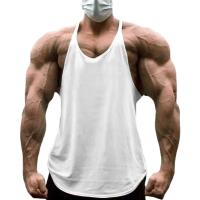 Camiseta De Gimnasio Para Hombres Musculado Running Deporte Sin Mangas Hombros Descubiertos Verano Algodón Transpirable Cómodo Ropa De Entrenamiento - details 9