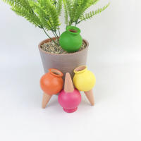 4pcs Dispositivo De Riego Moderno Cerámico Botella De Vino Pequeña Automática Para Riego De Flores Kit De Riego - details 8